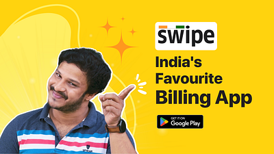 India's Favourite Billing App billing branding design graphic design gst illustration invoicing swipe