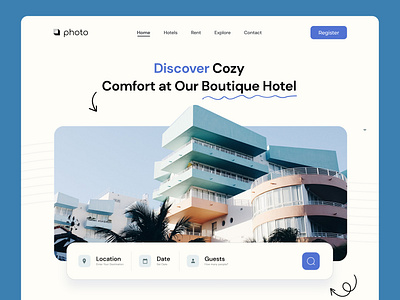 Hotel Booking Website app branding design graphic design graphics illustration typography ui uiux user experience user interface ux vector visual design visual identity