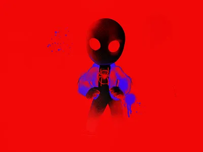 Spider-Man: Across the Spider-Verse animation character illustration miles morales motion graphics procreatanimation rotation spider spiderman texture vector