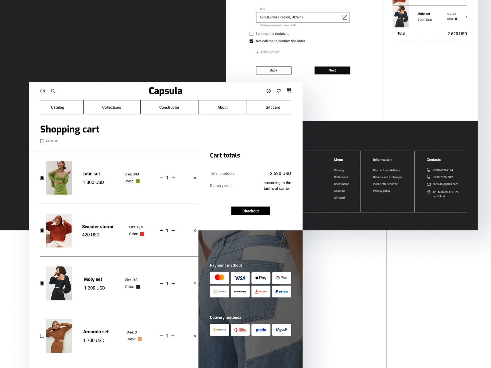 CAPSULA e-commerce website by Mariia Petrovych on Dribbble