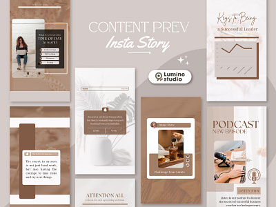 Brown Engagement Instagram Template aesthetic design graphic design marketing sosial media story