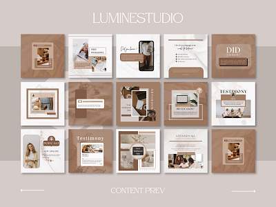 Brown Engagement Instagram Template aesthetic design graphic design marketing post sosial media story