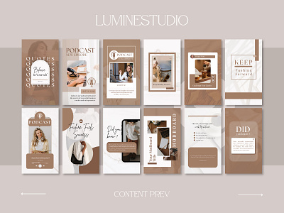 Brown Engagement Instagram Template aesthetic design graphic design marketing sosial media story