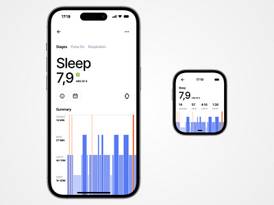 Trackme - Details Screen analytics chart coach editorial fitness grid identity interaction minimal perfomance sleep sleep tracking smartwatches sport typogaphy