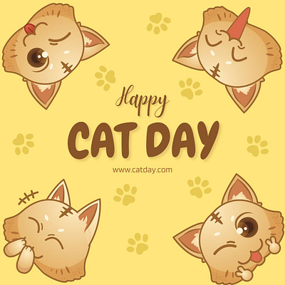 Happy Cat Day paw