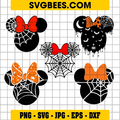 Minnie Mouse Spider Web SVG minnie mouse spider web svg svgbees