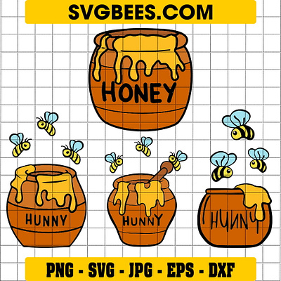 Winnie The Pooh Honey Pot SVG svgbees winnie the pooh honey pot svg