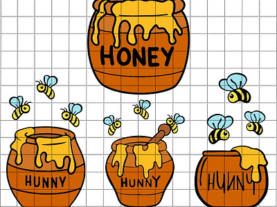 Winnie The Pooh Honey Pot SVG by SVGbees: SVG Files for Cricut - Get  Premium SVGs on Dribbble
