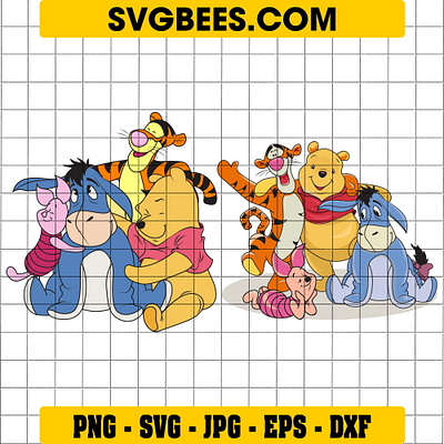 Winnie The Pooh Characters SVG svgbees winnie the pooh characters svg