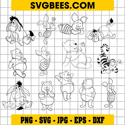Winnie The Pooh SVG Files for Cricut svgbees