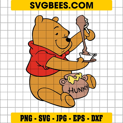 Pooh Honey Pot SVG pooh honey pot svg svgbees