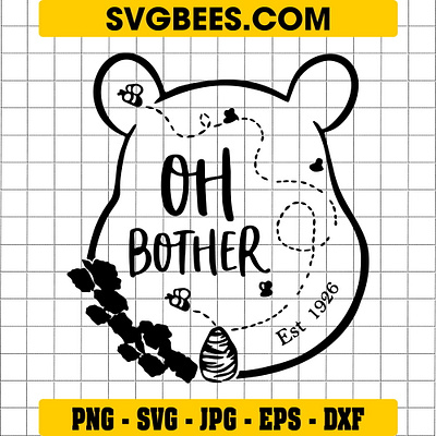 Winnie The Pooh Oh Bother SVG svgbees winnie the pooh oh bother svg