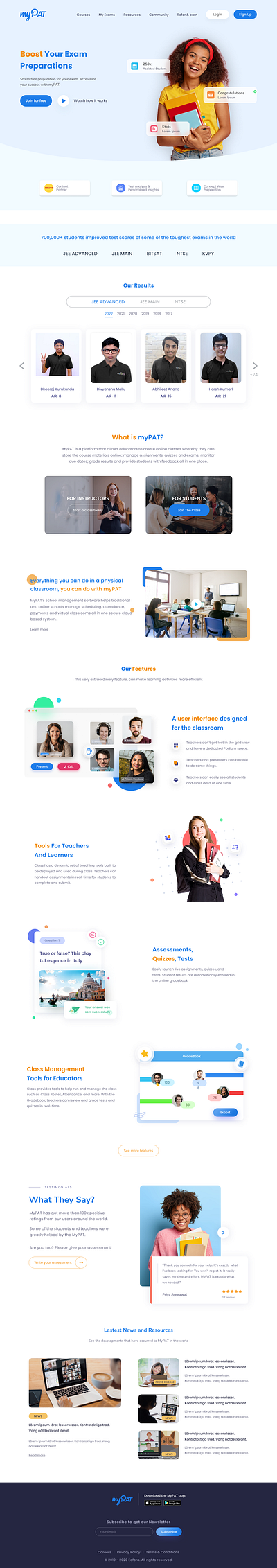 MyPat landing page redesign art brand clean design illustration landing page logo mypat redesign trendy ui uidesign ux webdesign website