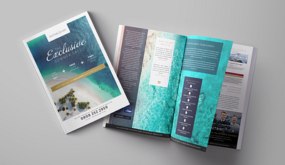Magazine design for luxury cruise agency adobe branding brochure design graphic design layout magazine print