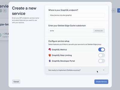 New Service Modal Dialog - Alternative Path animation create pattern dev tooling dialog figma form guide guidelines instructions interactions minimal modal product design saas toggles ui web