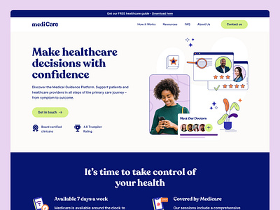 Medicare - Healthcare Landing Page Website health health care healthcare hospital landing page med tech medical medical care medicare medicine mental health