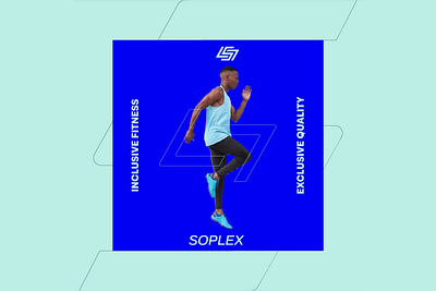 SOPLEX Social Media Posts abstract logo animation brand identity branding fitness logo graphic design gym letterlogo lettermark logo design motion graphics