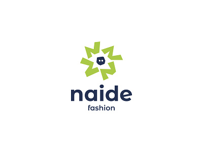 Naide Fashion Logo branding design flat graphic design logo logo design minimal