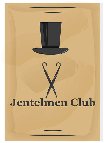 Jentelmen club branding illustration jantelmen club logo logotip pattern