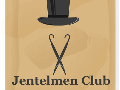 Jentelmen club branding illustration jantelmen club logo logotip pattern