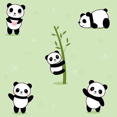Panda world graphic design illustration kids illustration logo motion graphics panda