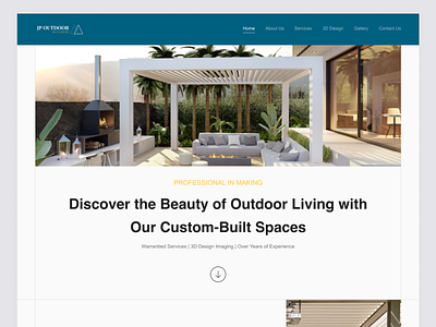JP Outdoor - Website UI/UX design interior design real estate ui ux ui design web design website design