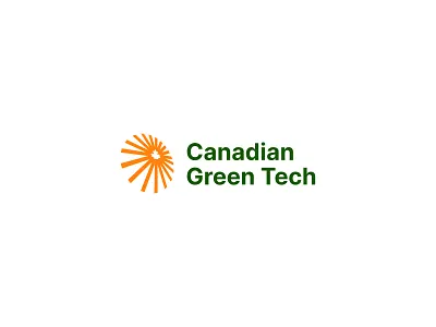 Canadian Green Tech Logo Concept branding design flat graphic design graphic designer green logo logo logo design logo designer minimal sun logo tech loho vector