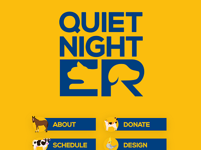 Logo and Panels for Quiet Night ER animals branding content creation design freelance work graphic design graphic designer logo logo design logo design branding twitch twitch graphics twitch panels vector