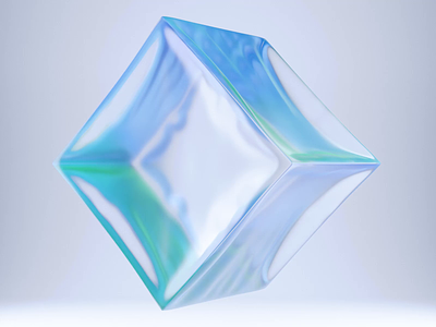 Soft-Body Iridescent Plastic Cube Animation 3d aftereffects animation blender box creative cube design digital geometric glass iridescent matte motion motion graphics package plastic render soft body transparent