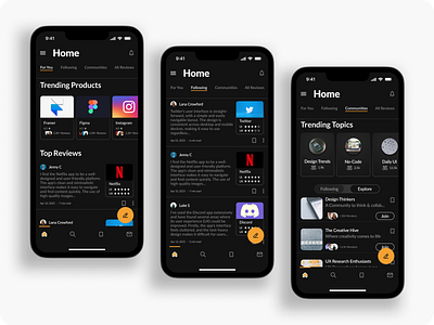 UI/UX Case Study : A Product Review App for Designers app brainstorming case study concept dark mode design figma mobile application personal project product design ui ui design ui designer user experience design user flow user interaction design user interface user research ux designer wireframe