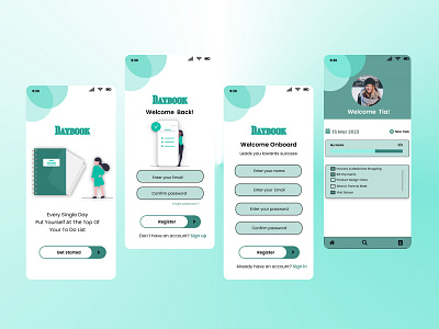 Checklist app app design illustration typography ui