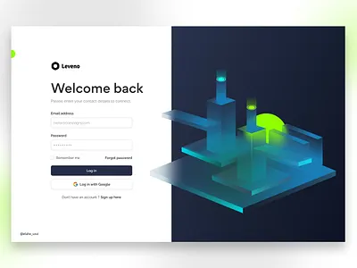 Log in page 3d cube design figma graphic design illustration light login ui ux website welcome