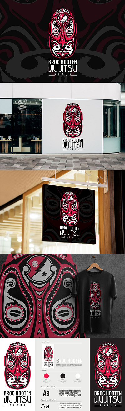 Broc Hooten Jiu Jitsu Logo design branding design fiverr fiverr logo design graphic design illustration logo ui ux vector