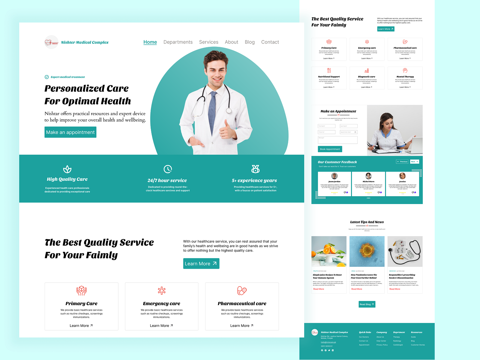 Appointment Booking Lading page(web design) by Shaukat Ali on Dribbble