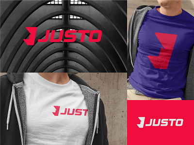 Justo- An sports apparel Brand. Visual Identity apparel brand design brand identity branding design gym j j icon j logo logo minimal modern logo sports sports apparel