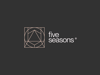 Five Seasons brand brand identity branding branding designer consultancy design development courses digital management geometry icon illustration lineart lineart logos logo logo designer mark symbol tools to grow typography ui