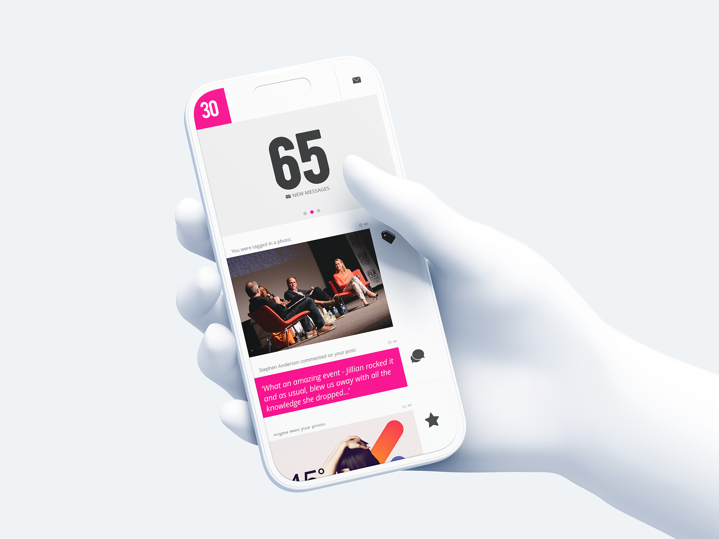 Forbes 30 Under 30 : Social Network app design forbes interactive interface ios mobile mobile app social network ui