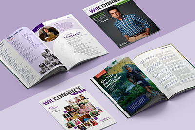 Magazine Design - WeConnect branding design editorial graphic design healthcarebrand layout logo magazine ngo print social awarness ui uiux