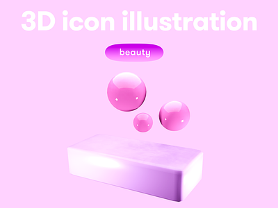 BEAUTY 3D icon - soap 3d 3d icon 3d illustration 3d object beauty soap