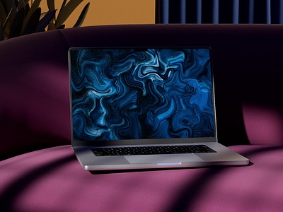 MacBook Pro Mockup 03 3d 3d animation after effects animation apple c4d cinema 4d flowers gradient laptop macbook mockup mockups motion graphics render