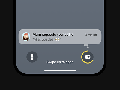 Mom's "private photo" iOS request concept idea ios iphone mobile ui
