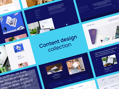 Agency & portfolio content website designs: Webflow template about agency business collection content creative design interactions landing page minimal modern portfolio saas section startup template ui web webflow website