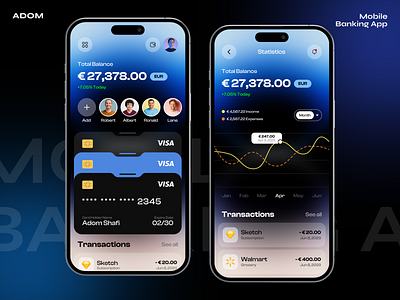 Mobile Banking App app app design app ui bank app banking app design finance app finance app design mobile banking app ui ux wallet app