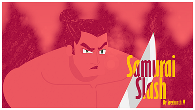 Samurai Slash 2d animation 3d animation acrion after effects animation blender character animation motion graphics samurai jack