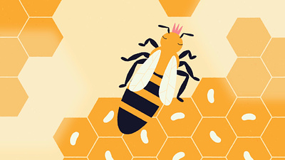 Queen bee design graphic design illustration