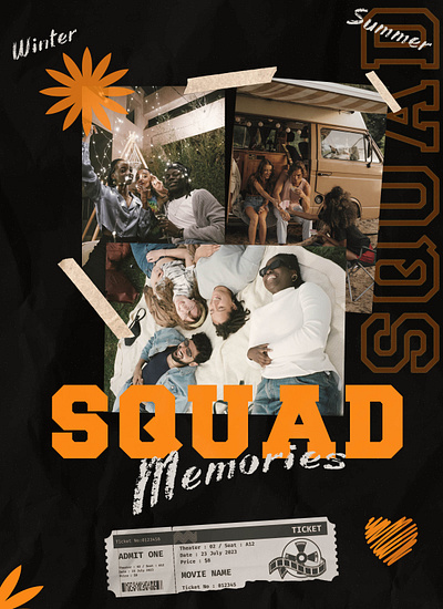 Friendship #squad graphic design photography poster