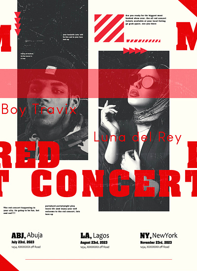 Concert Poster branding concert flyer party poster