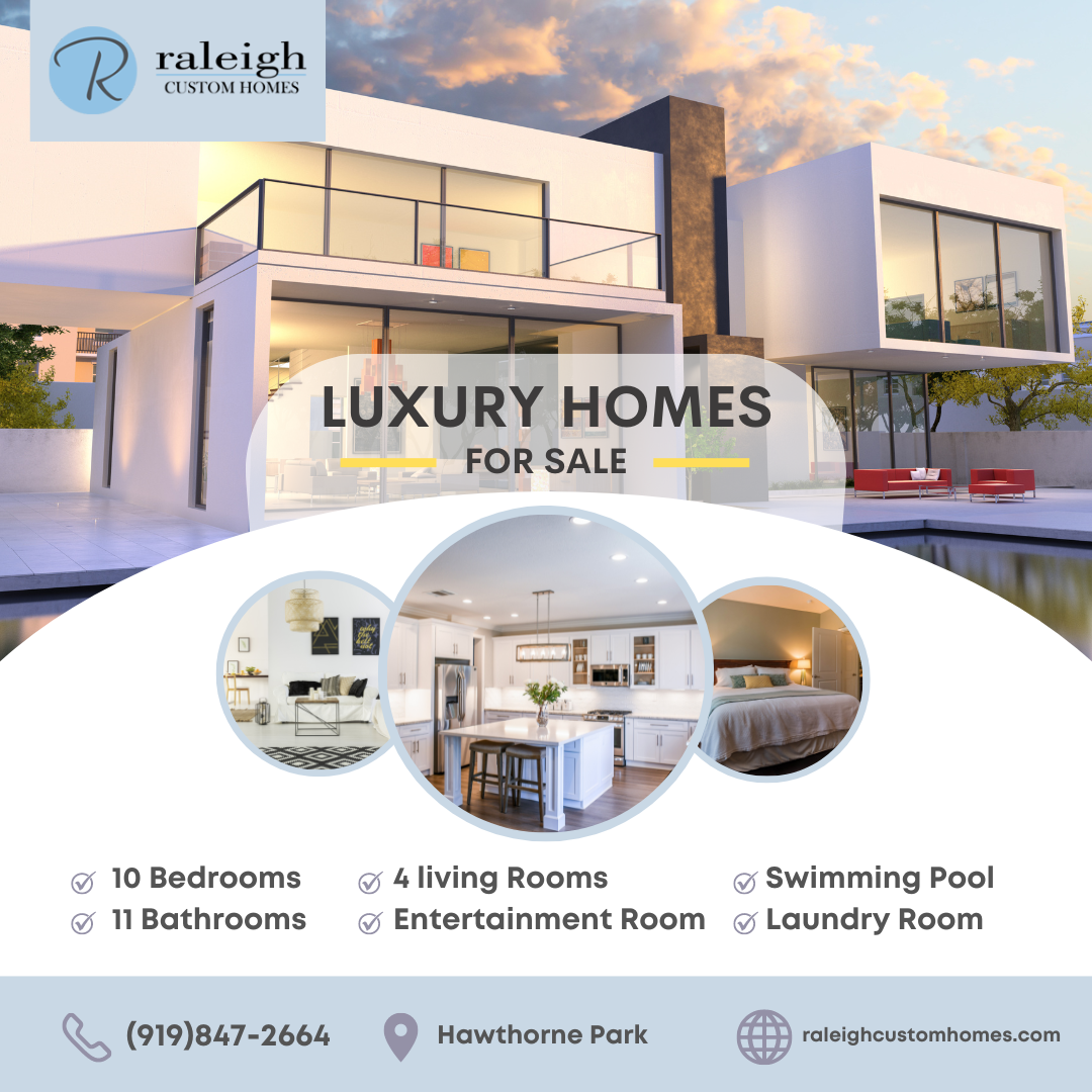 Luxury Homes For Sale in Hawthorne Park by Raleigh Custom Homes on Dribbble