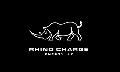 Rhino Line Logo animal logo badak branding clean design logo logo design modern rhino rhinoceros simple