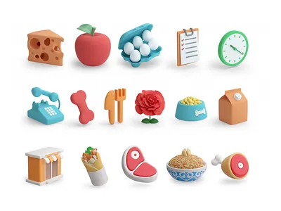 3d icons concepts 3d branding buttons c4d design graphic design icon illustration octane ui